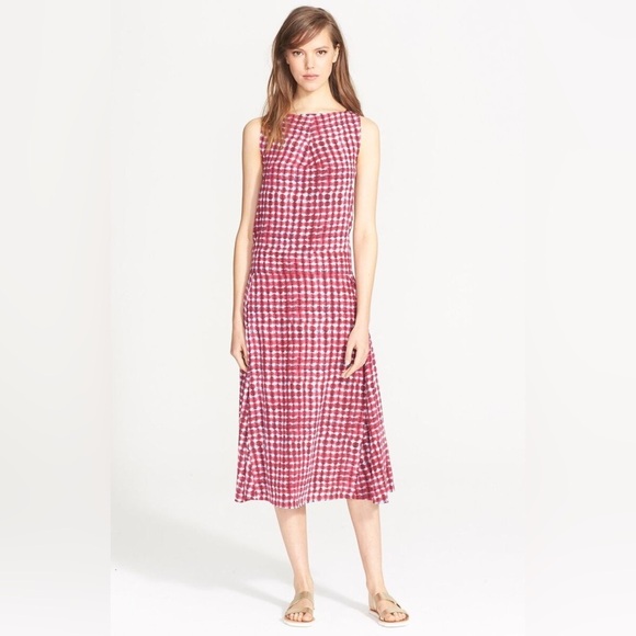 Tory Burch Sonda Silk Runway Tea Length Dress $595 Size 12 - Picture 3 of 12